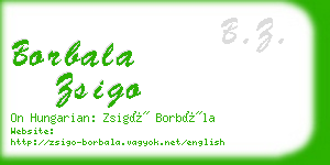 borbala zsigo business card